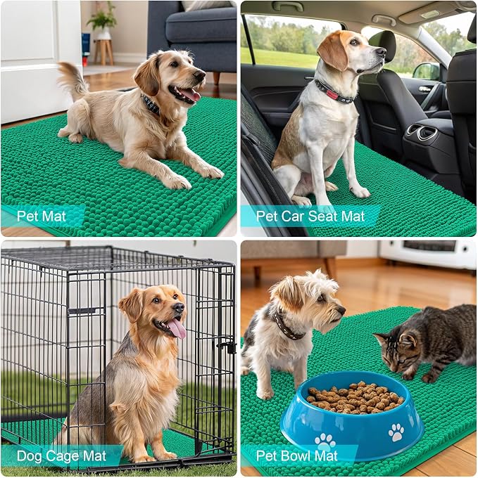 OLANLY Dog Door Mat for Muddy Paws 36x24, Absorbs Moisture and Dirt, Absorbent - Image 7