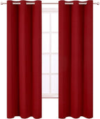 LEMOMO Red Thermal Blackout Curtains/42 x 95 Inch/Set of 2 Panels Room - Image 2