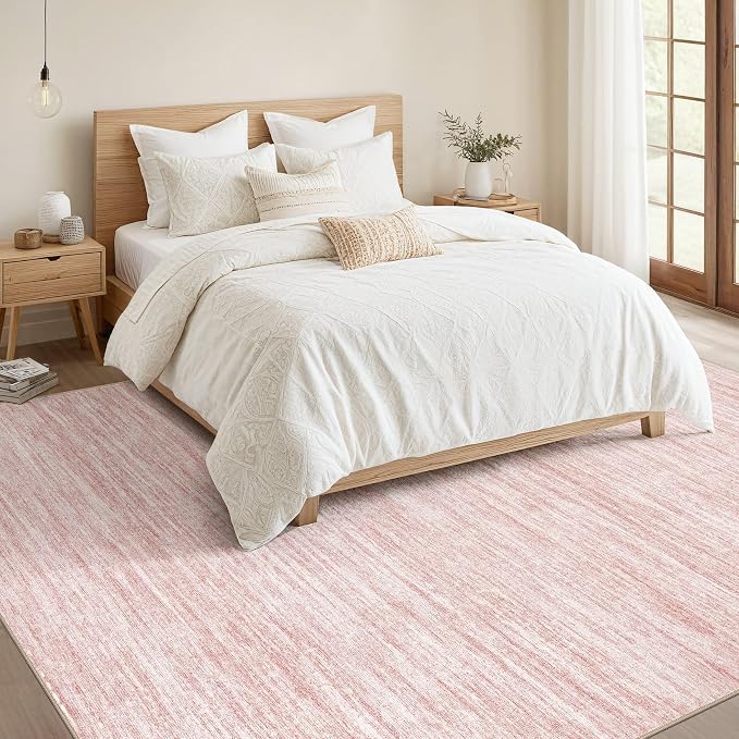 Nakagishi 5x8 Area Rugs Living Room: Washable Large Vintage Rug Neutral - Image 5