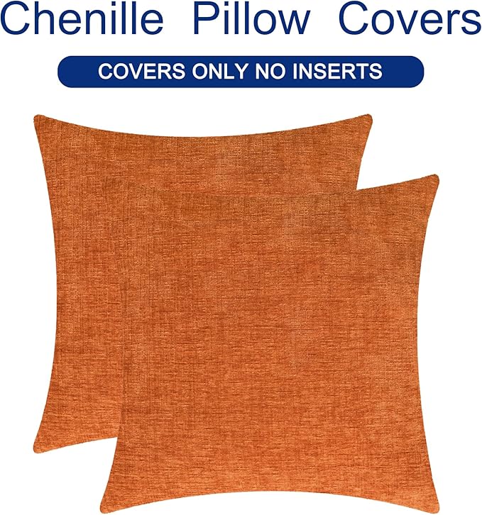 CaliTime Fall Throw Pillow Covers Decorative 20 X 20 Inches Pack of 2 Cozy - Image 6