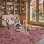 Rugs for Living Room 5x8, Alfombras para Salas Shag Large Plush Soft Area Rug - Image 3