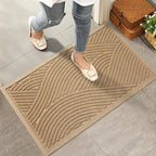 HIYARD Sturdy Front Door Mat, Absorbent Muddy Dirt Resist Welcome Door Mats by HIYARD