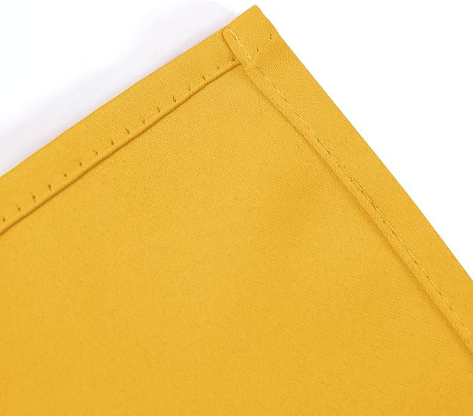 LEMOMO Yellow Blackout Curtains 34 x 63 Inch Length/Set of 2 Curtain - Image 7
