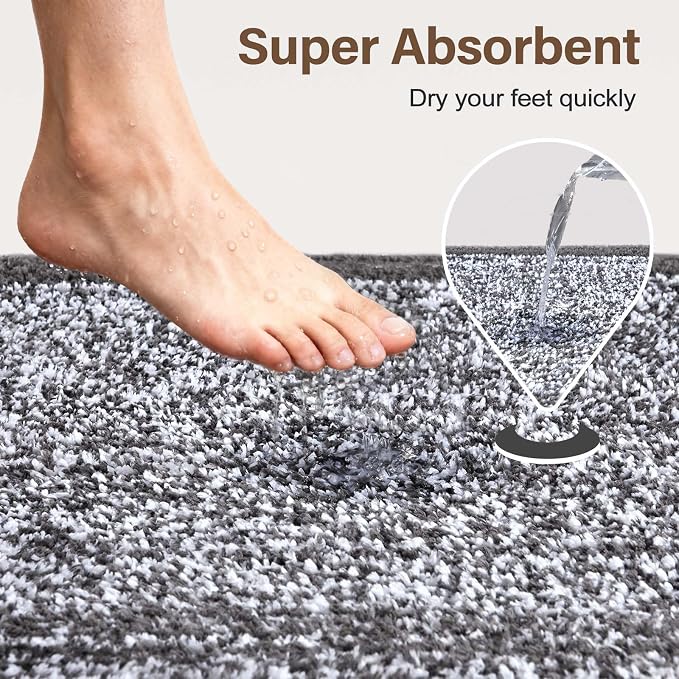 Long 2x4 Ft Runner Rug for Bathroom, Non Slip Washable Large Kitchen Rugs Bath - Image 7