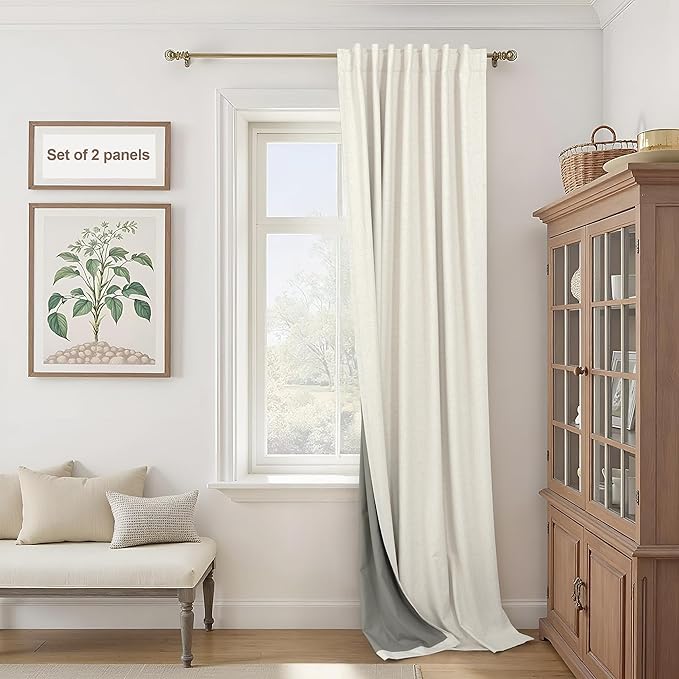 60 Inch Extra Wide Blackout Curtains 108 Inches Long by Pitalk