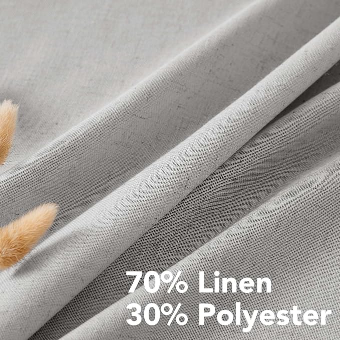 H.VERSAILTEX 63 inch Linen Semi Sheer Curtains - Image 4