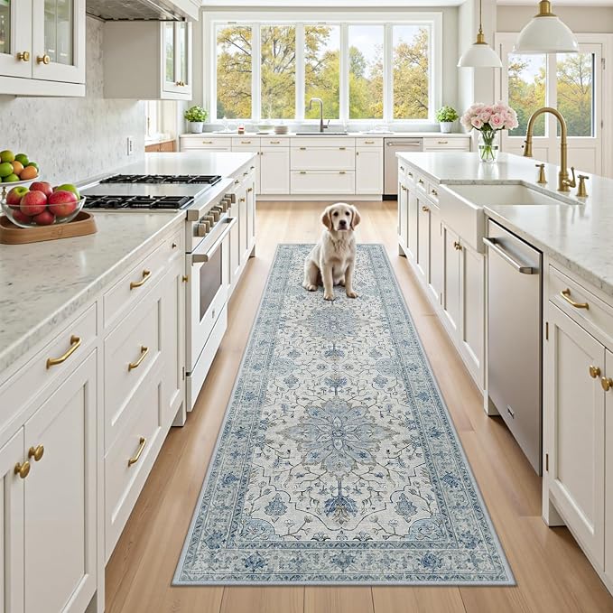 Area Rugs 3'x9' Runner Rug Non Slip Washable by RELEANY
