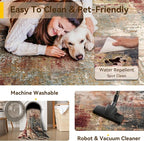 Washable Area Rugs 3x6 Non-Slip Modern Abstract Soft - Image 4