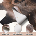 AROGAN Premium Bear Print Rug 5.2x6.2 Feet, Machine Washable Faux Fur Rug - Image 6