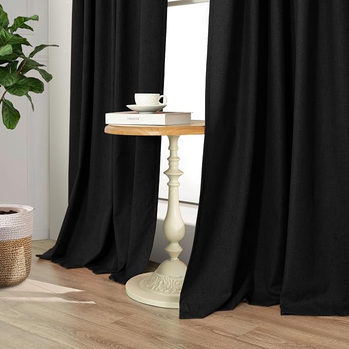 Pitalk Black Blackout Curtains 96 Inches Long - Image 7