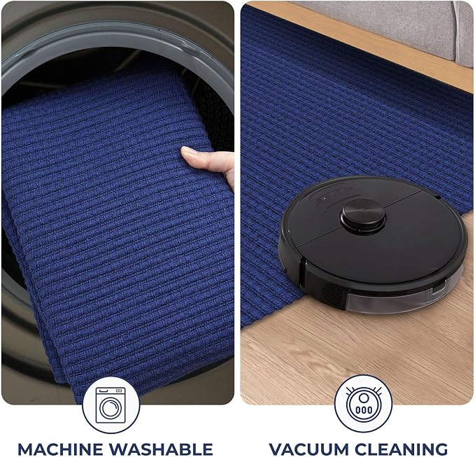 KOZYFLY Washable Area Rug 6x9 ft Rubber Backed Non Slip Rugs - Image 7