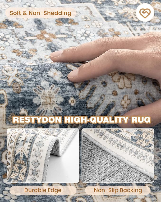 3x8 Runner Rug Non Slip Washable - Image 7