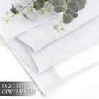 Tollpiz Short Sheer Curtain Linen Textured Living Room Curtains Sheer Light - Image 7