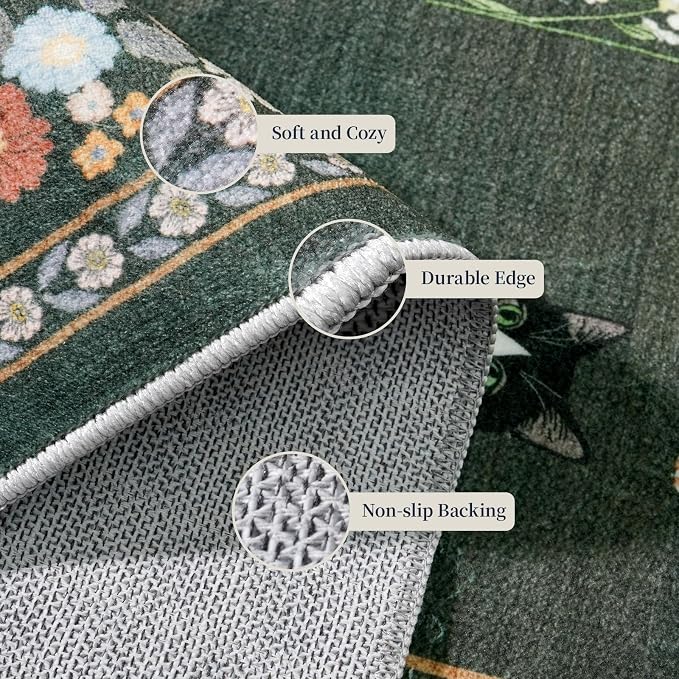3x7 Washable Kitchen Runner Rug - Image 3