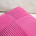 Fancy Homi 2 Packs Hot Pink Big Decorative Throw Pillow Covers 24x24 Inch - Image 3