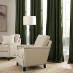 RYB HOME Green Velvet Curtains 102 inches - Image 6