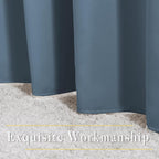 NICETOWN Smoky Blue Blackout Curtains 102 inches Long, Grommet Thermal - Image 6