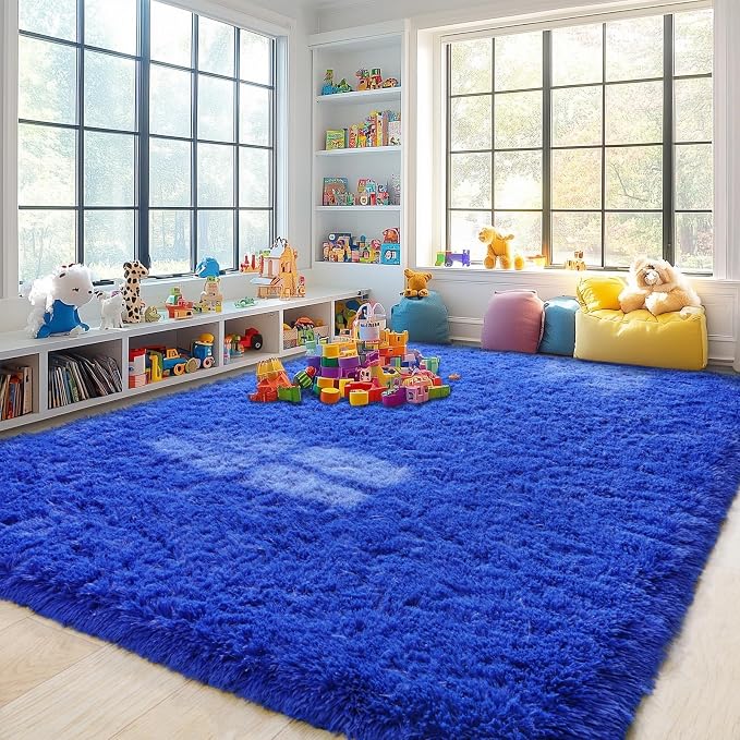 Pionblank Large Area Rug for Living Room 10x14, Fuzzy Modern Shag Rug, Fluffy - Image 3