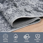 10x14 Area Rugs for Living Room Rug Washable: Abstract Large Rug Indoor Modern - Image 4