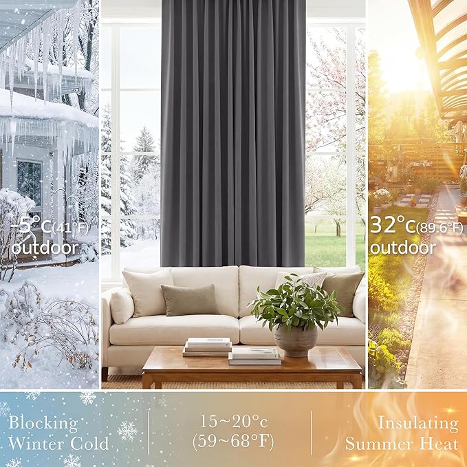 Pony Dance Blackout Curtains Thermal Insulated Window Treatment Panels Room - Image 4