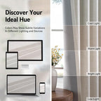100% Blackout Shield Linen Blackout Curtains - Image 8