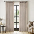 MIULEE Pinch Pleated Linen Curtains 96 Inches Long 2 Panels by MIULEE