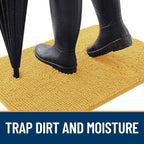 OLANLY Dog Door Mat for Muddy Paws 30x17, Absorbs Moisture and Dirt, Absorbent - Image 2