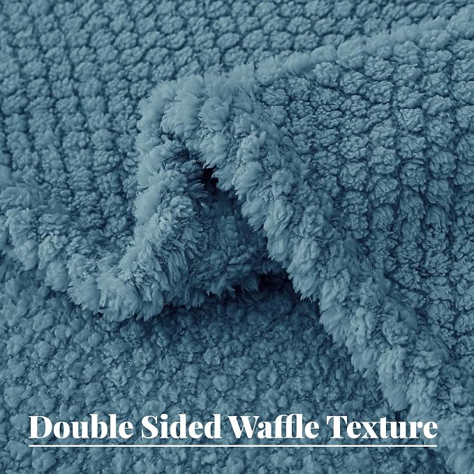 Whale Flotilla Extra Large Fuzzy Fleece Throw Blanket - Image 3
