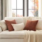 Topfinel Decorative Terracotta Throw Pillow Covers Cushion Cases, Rustic Home - Image 2