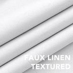 H.VERSAILTEX Linen Blackout Curtains Durable Thick Textured Linen Look 100% - Image 5