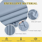 NICETOWN Vintage Blue Blackout Curtains - Image 3