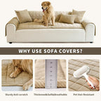 Couch Covers for Dogs Washable, Non Slip Couch Covers for Loveseat Sofa Pet - Image 6