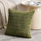Fancy Homi 4 Packs Boho Moss Green Decorative Throw Pillow Covers 26x26 Inch - Image 2