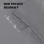 H.VERSAILTEX 4 Panels Blackout Curtain Valances - Image 4
