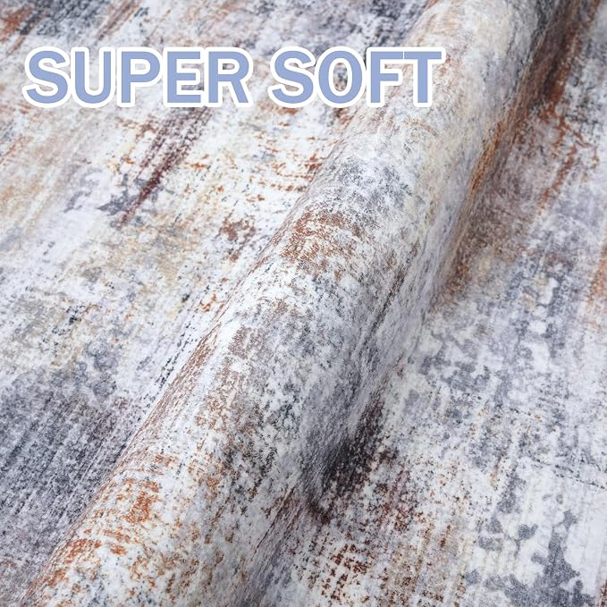 IOHOUZE Abstract Runner Rug 3x12 Ft Washable Runners - Image 6