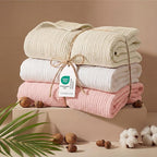Bedsure 100% Cotton Muslin Blanket Queen Size - Image 5