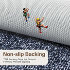 Bathroom Rugs 24x17 Non Slip Washable, Dark Blue Bath Mat - Image 5