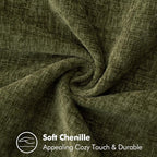 MIULEE Pack of 2 Couch Throw Pillow Covers 18x18 Inch Olive Green Farmhouse - Image 4