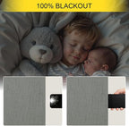 Thick Blackout Curtains for Living Room 2 Panels Set 90 Inches Long Faux Linen - Image 4