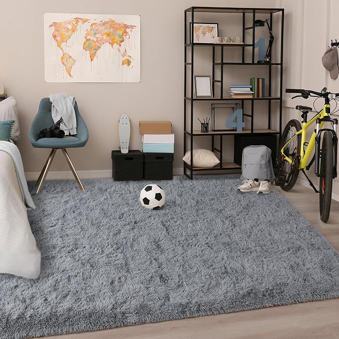 Chicrug Soft Area Rugs for Bedroom Living Room Plush Fluffy Rug 4x6 Feet - Image 7