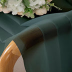 OWENIE Green Sheer Curtain 96 Inches Long 2 Panels Set - Image 3
