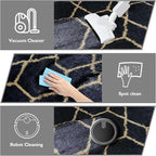 Shag Area Rug for Bedroom 5x8, Fluffy Area Rugs for Living Room, Geometric Soft - Image 4
