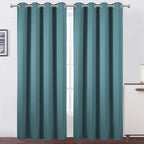 LEMOMO Sea Teal Thermal Blackout Curtains/52 x 84 Inch/Set of 2 Panels Room by Lemomo