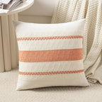 Fancy Homi Set of 1 Boho Coral Decorative Throw Pillow Cover 16x16 Inch by Fancy+Homi