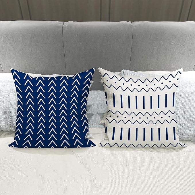 YCOLL Pillow Covers 12x20 Set of 4, Modern Sofa Throw Pillow Cover, Decorative - Image 8