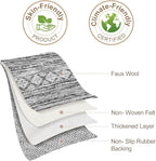Nakagishi Bedroom Rug Area Rugs 4x6: Washable Boho Neutral Farmhouse Stain - Image 9