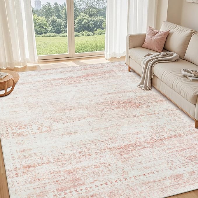 Washable Rugs 9x12 Area Rugs for Living Room, Rugs for Bedroom, Large Carpets by Srugn