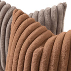 decorUhome Cozy Faux Fur Throw Pillow Covers 20x20 Set of 2 Decorative Soft - Image 2