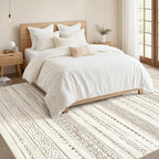 Nakagishi 6x9 Area Rugs Living Room: Washable Boho Large Neutral Soft Farmhouse - Image 5