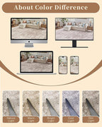 Madane 3x5 Area Rugs for Entryway, Washable Vintage Low Pile Non-Slip Throw - Image 8
